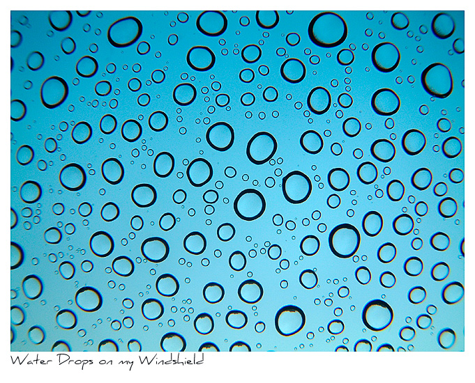 Click to purchase: Water Drops on My Windshield